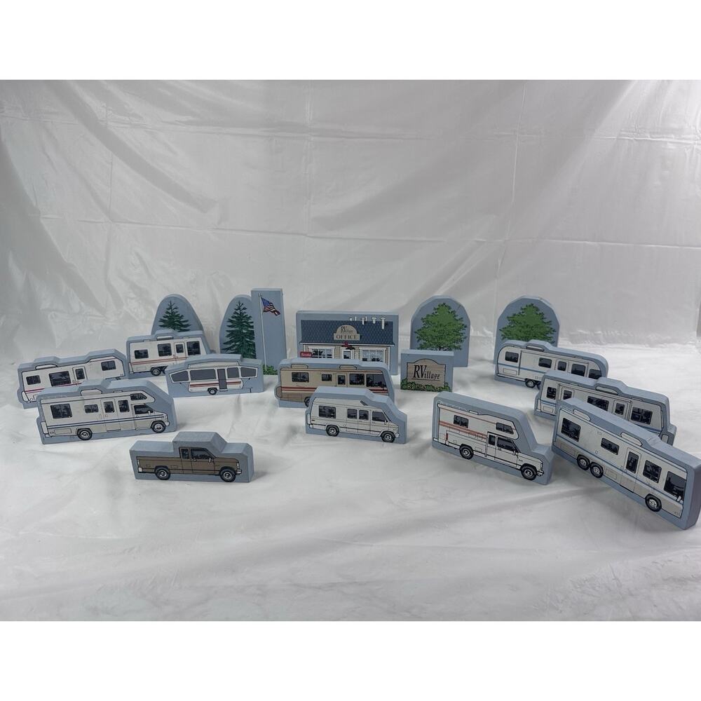 Vintage RVillage Outdoor Wooden Collectibles